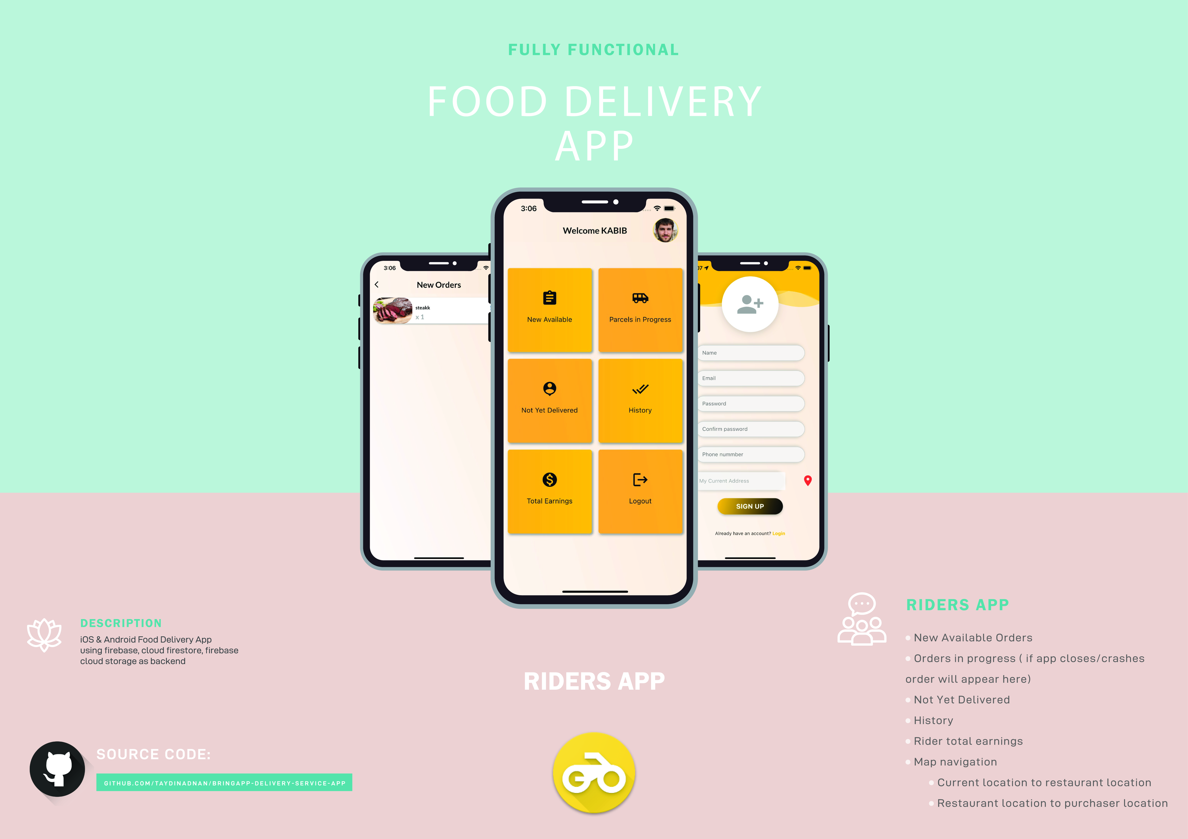 BringApp-Delivery-service-app 界面截图