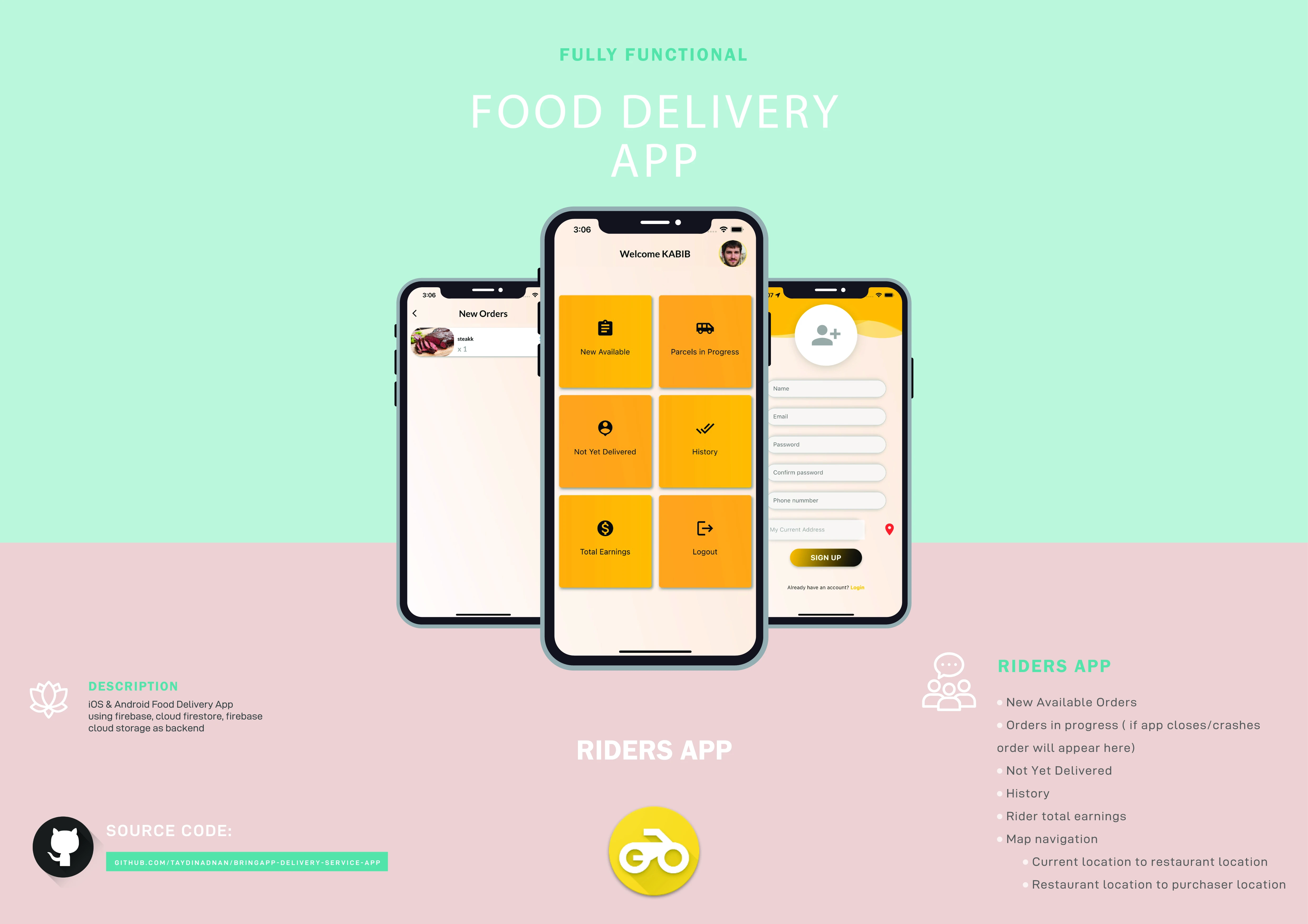 BringApp-Delivery-service-app 界面截图