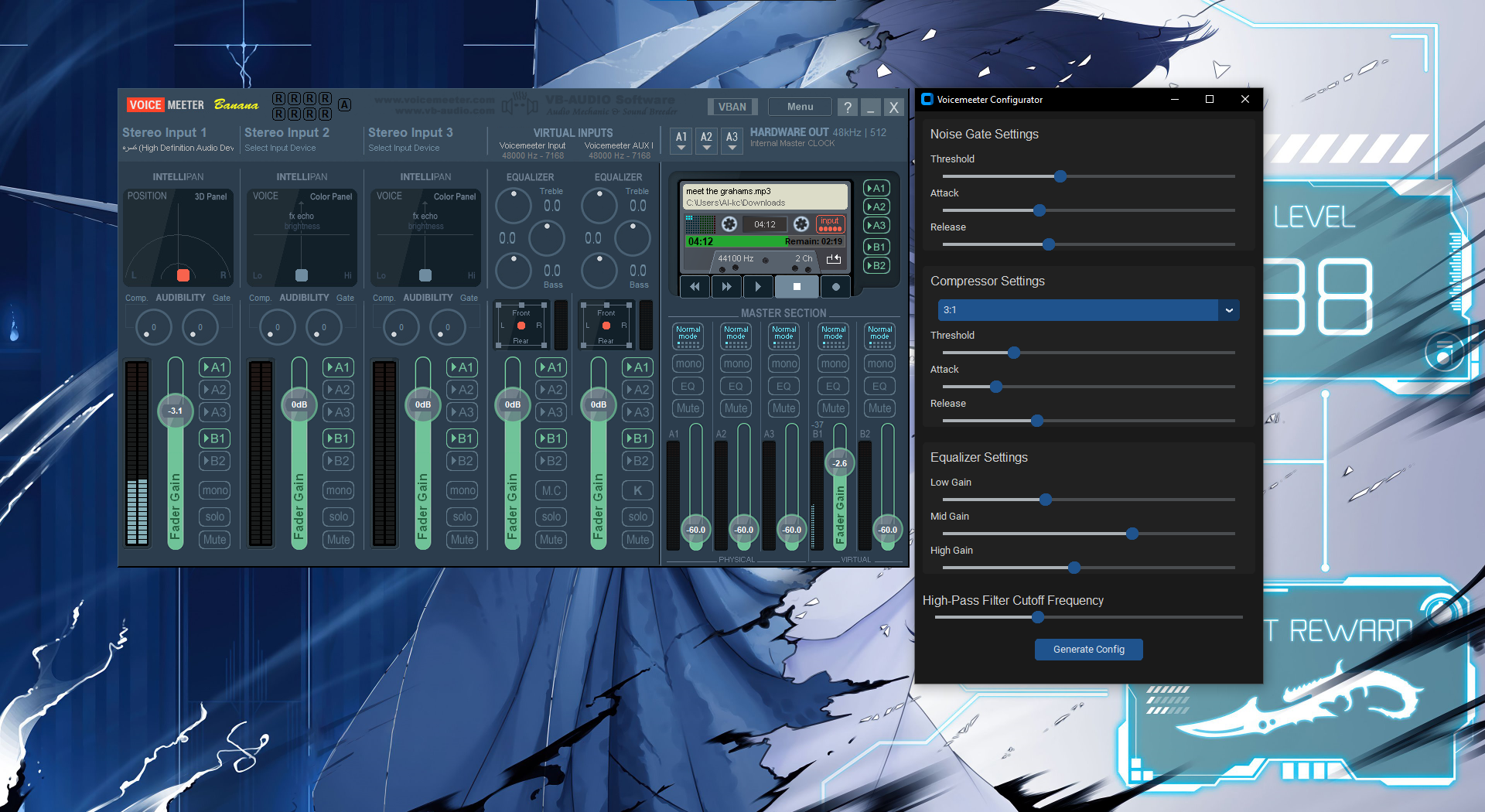 voicemeeter-configurator 主界面