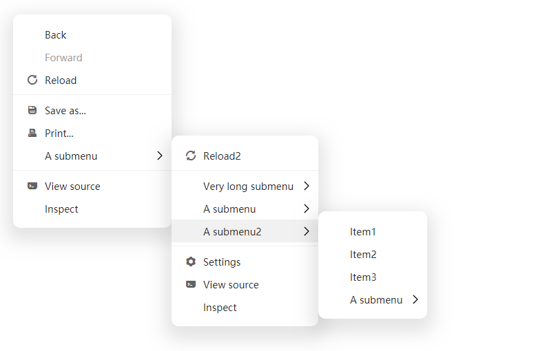 vue3-context-menu 主界面