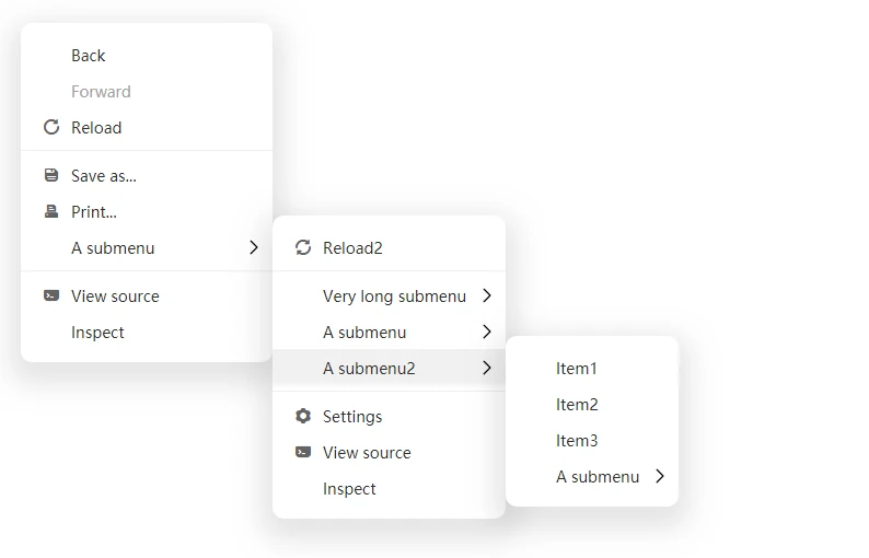 vue3-context-menu 主界面