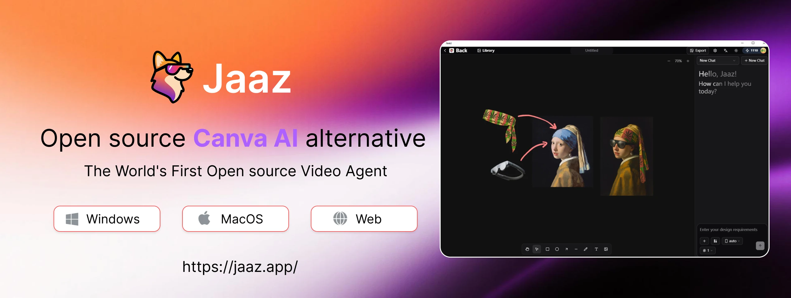 jaaz 界面截图