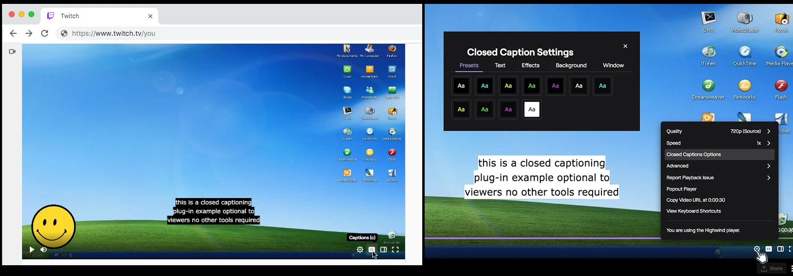 OBS-captions-plugin 主界面