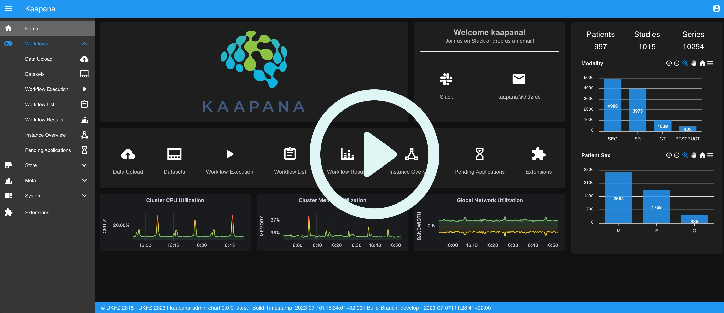 kaapana 界面截图