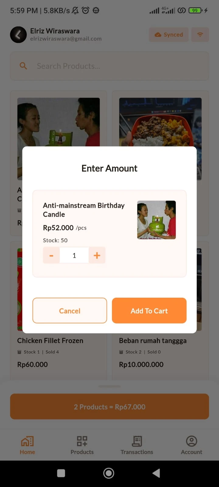 flutter_pos 界面截图