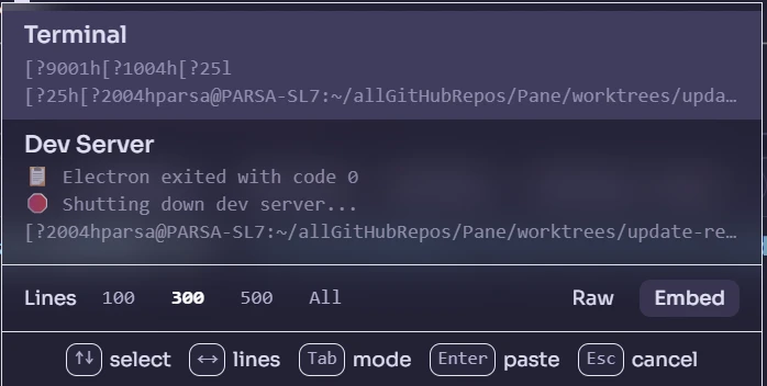 Pane 界面截图