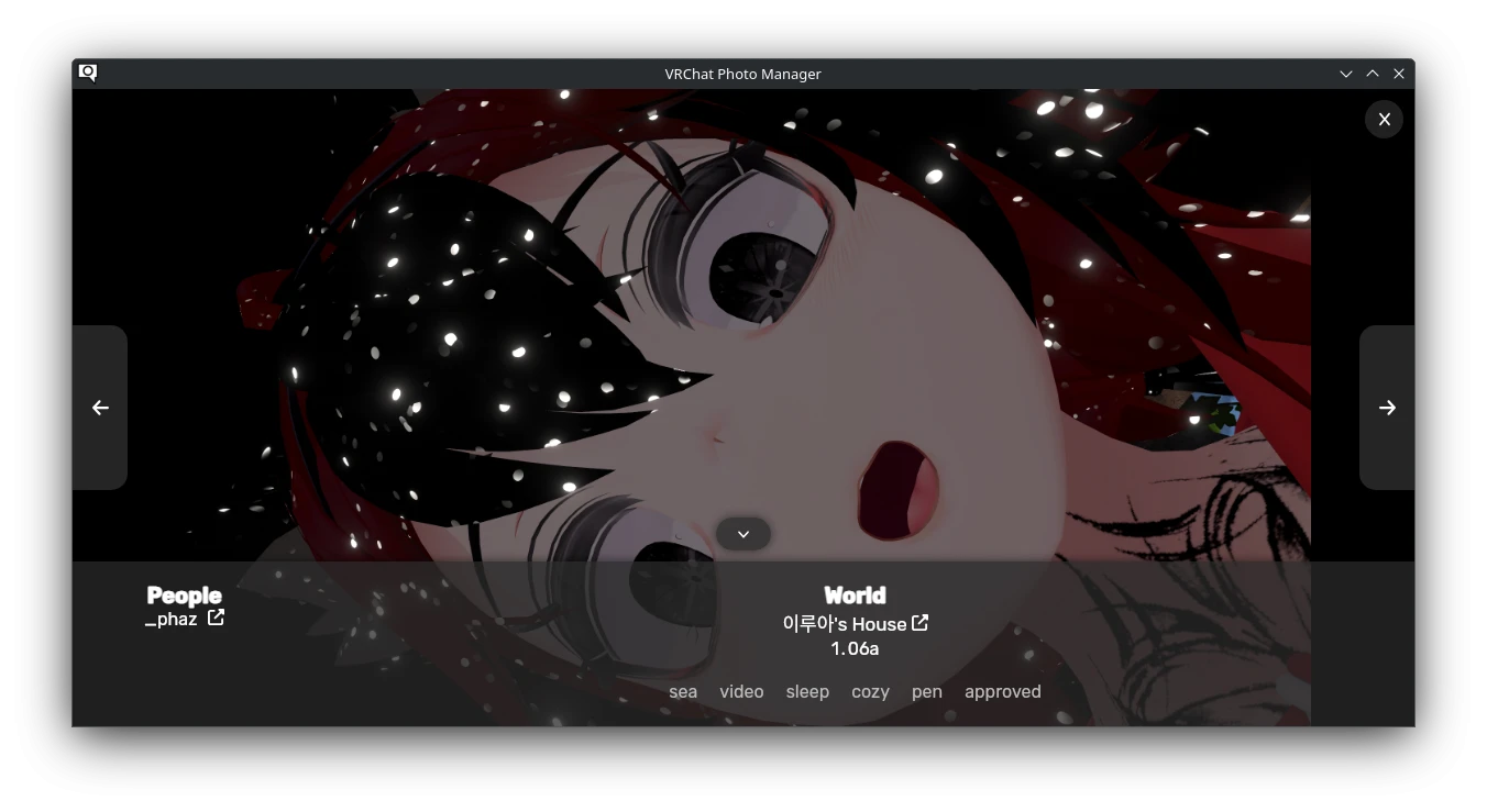 VRChat-Photo-Manager 界面截图