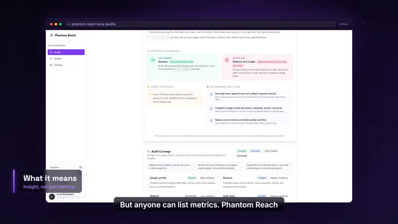 PhantomReach 界面截图