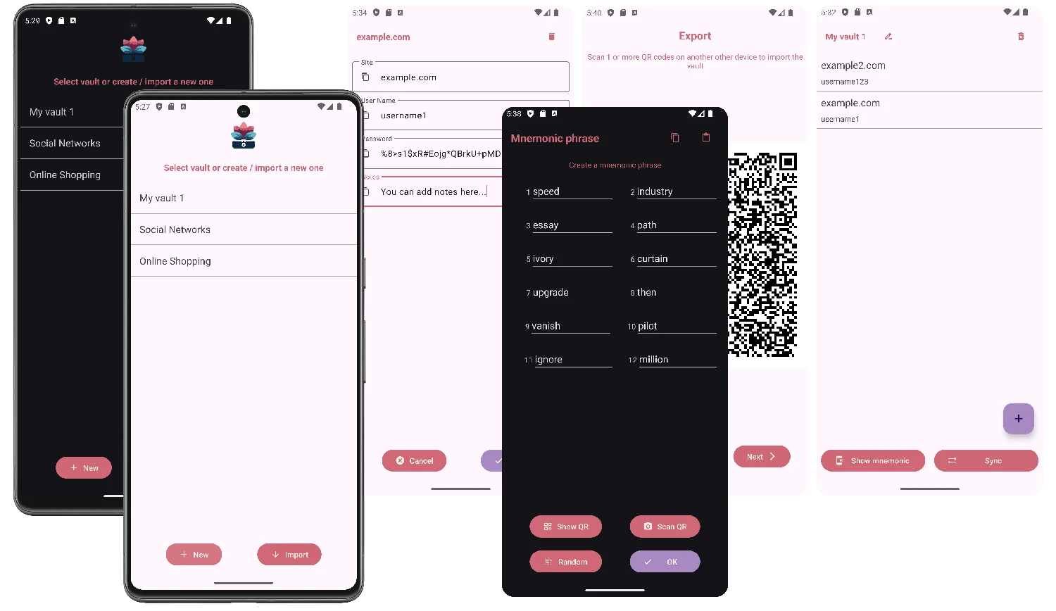 PetalVault-Android 主界面