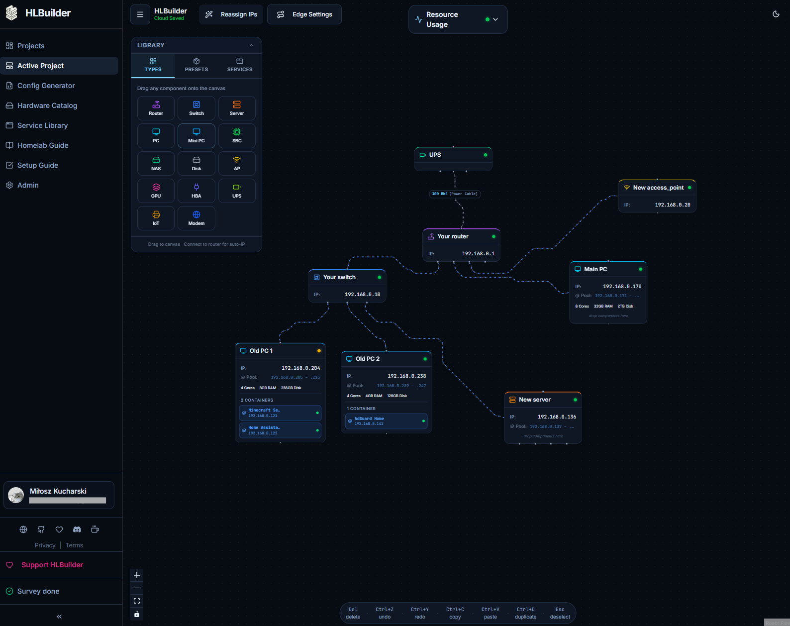 homelab-builder 界面截图