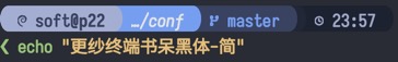 Sarasa-Term-SC-Nerd 界面截图
