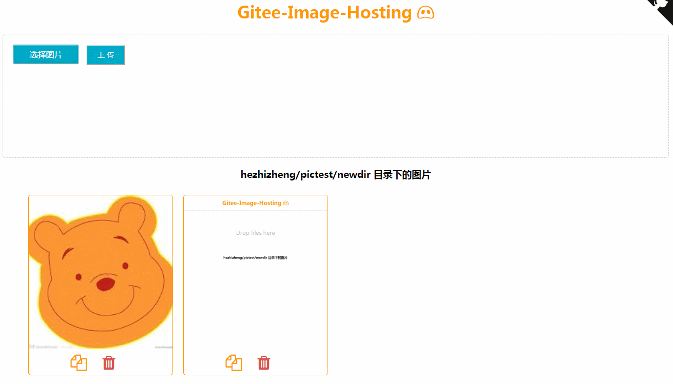 repo-image-hosting 界面截图
