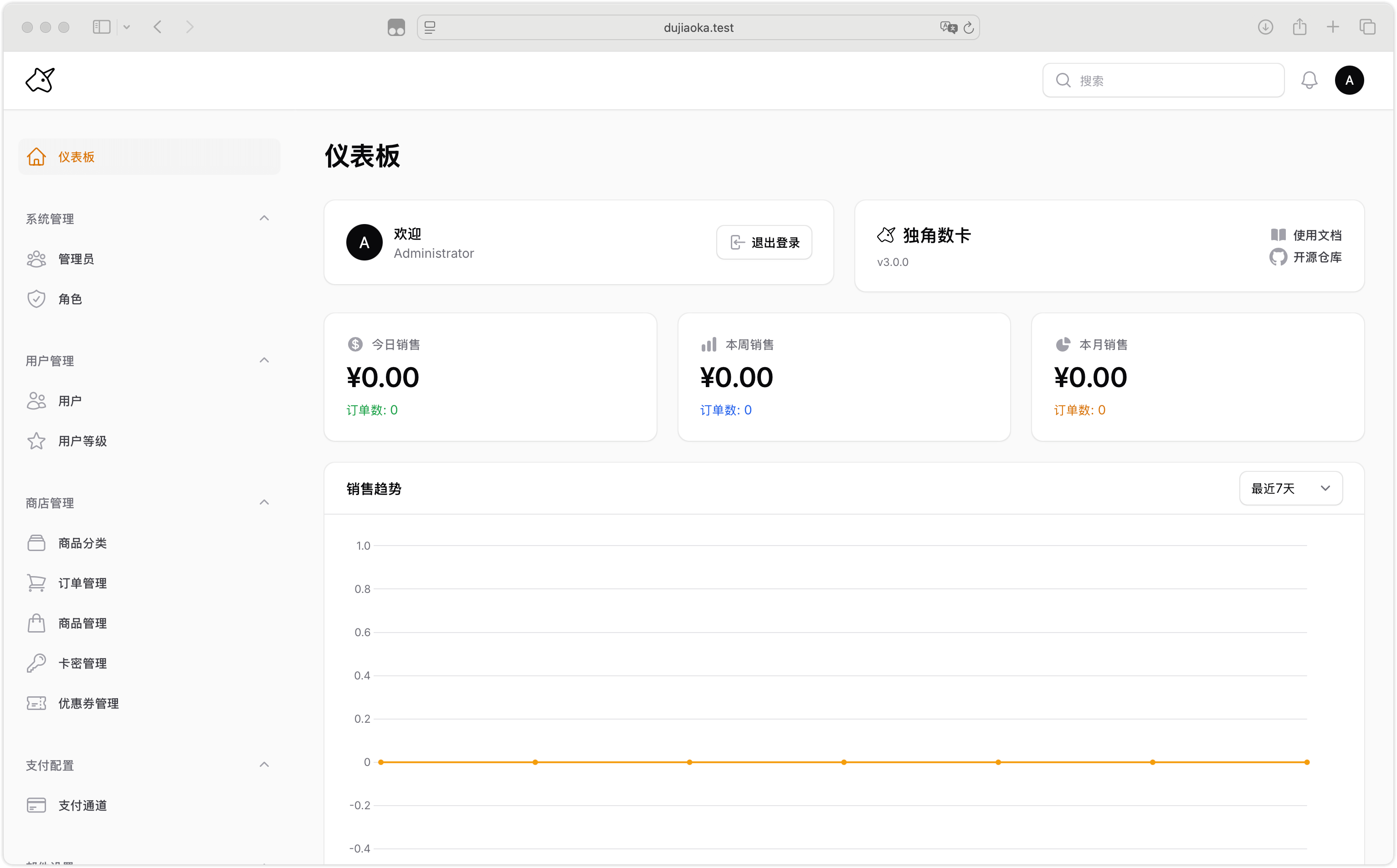 dujiaoka 界面截图