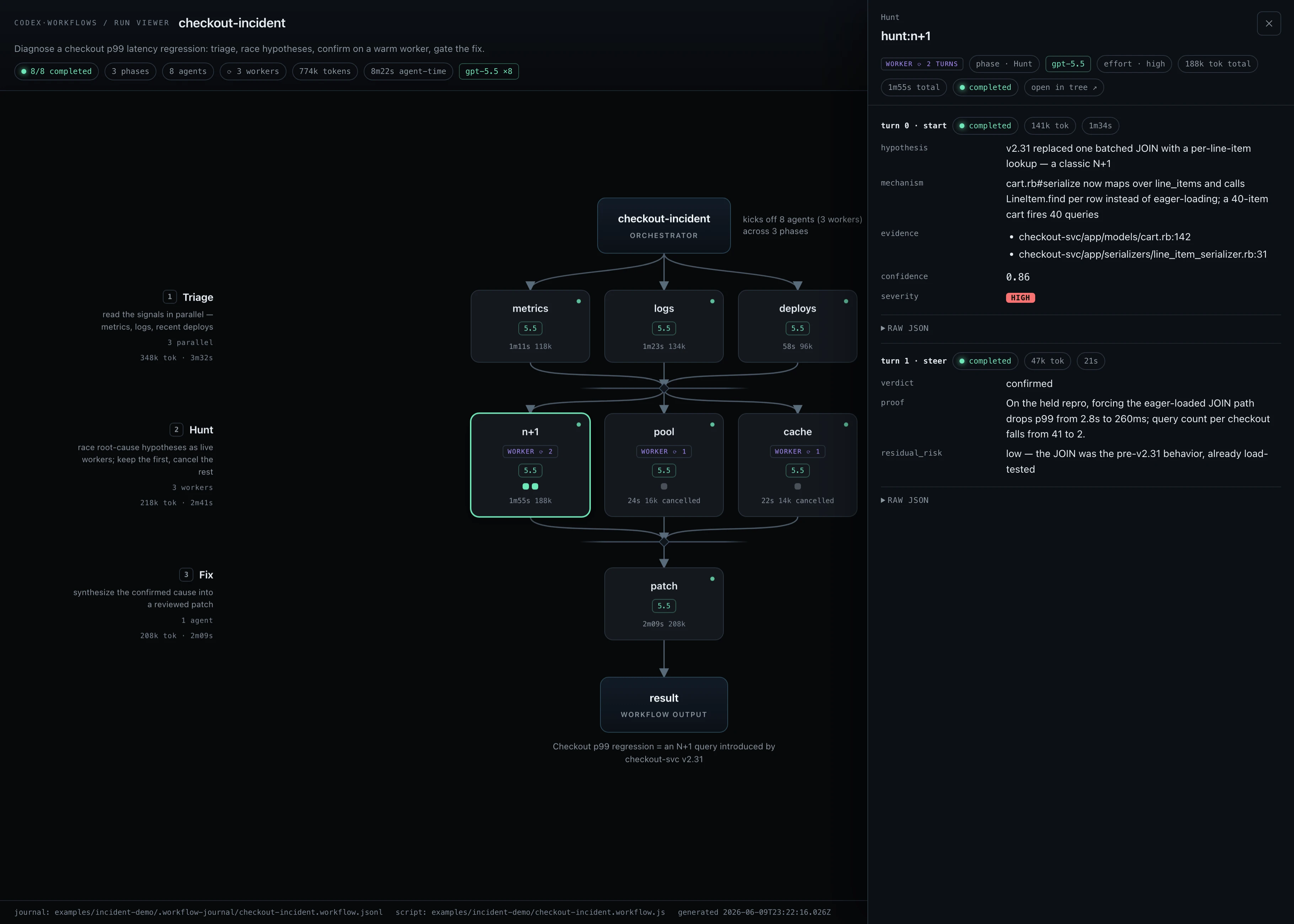 claude-dynamic-workflows-codex 界面截图