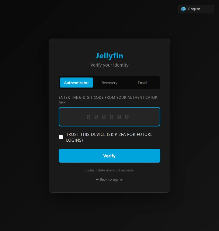 JellyfinSecurity 界面截图