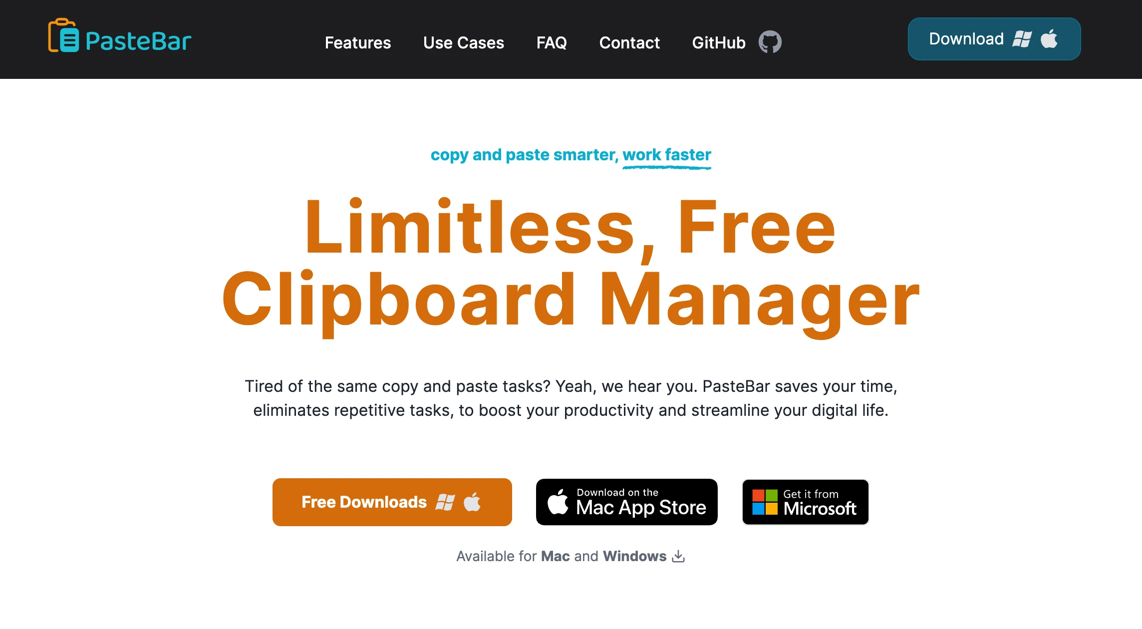PasteBarApp 界面截图