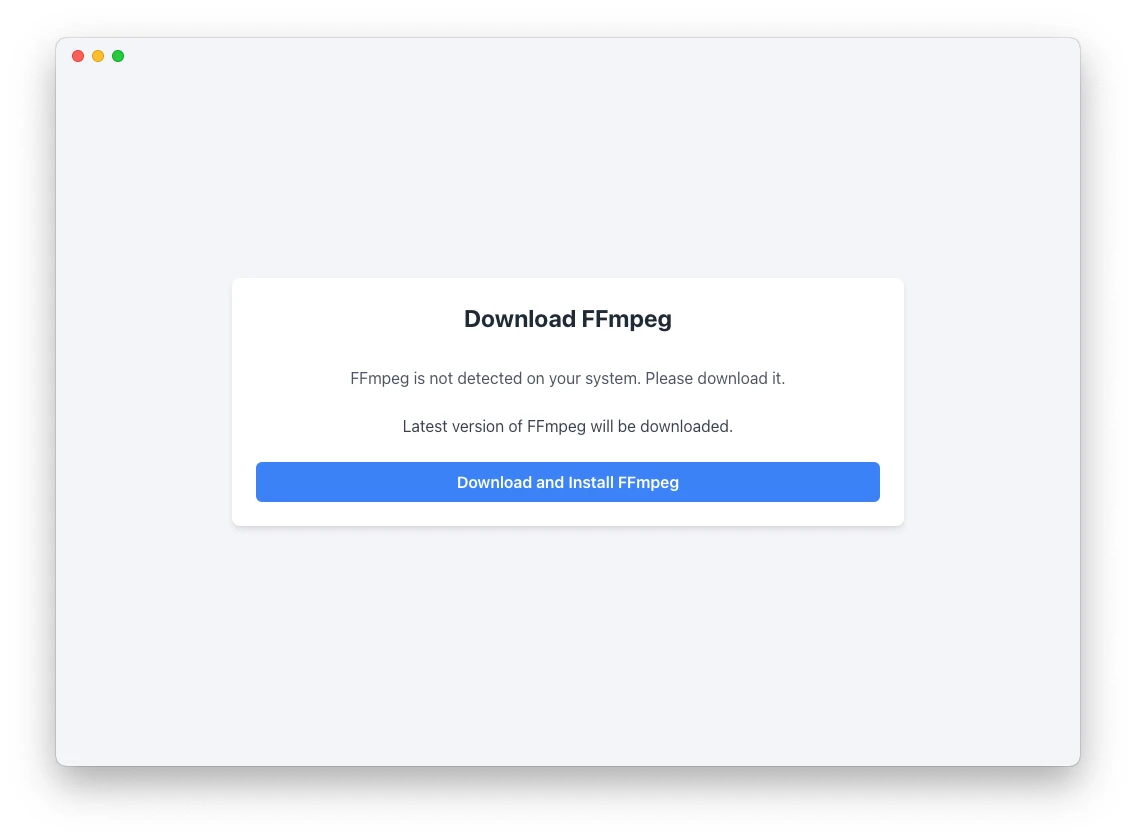 ffmpegGUI 主界面