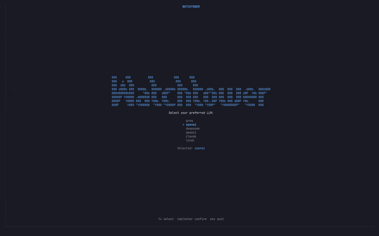 watchtower 界面截图