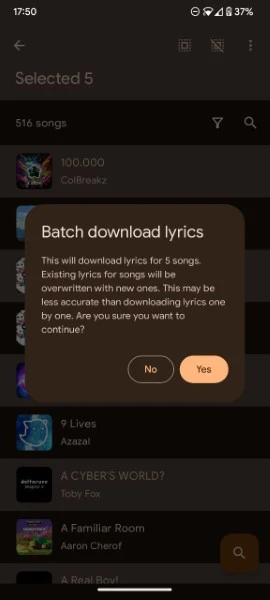 SongSync 界面截图