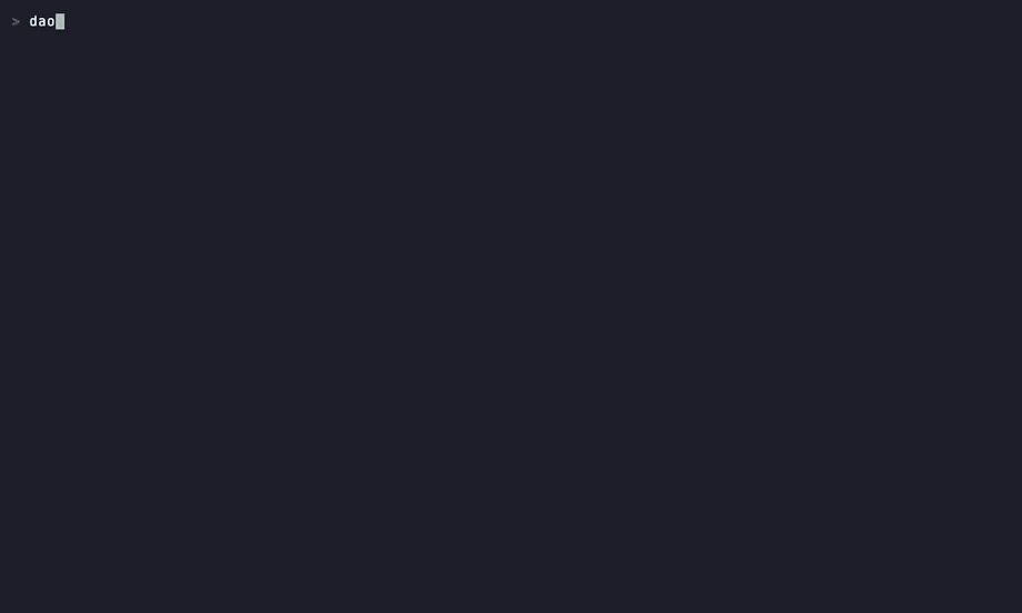 dao-code 主界面