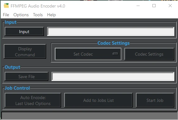 FFMPEG-Audio-Encoder 主界面