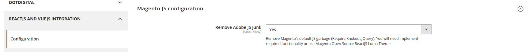 reactmagento2 界面截图