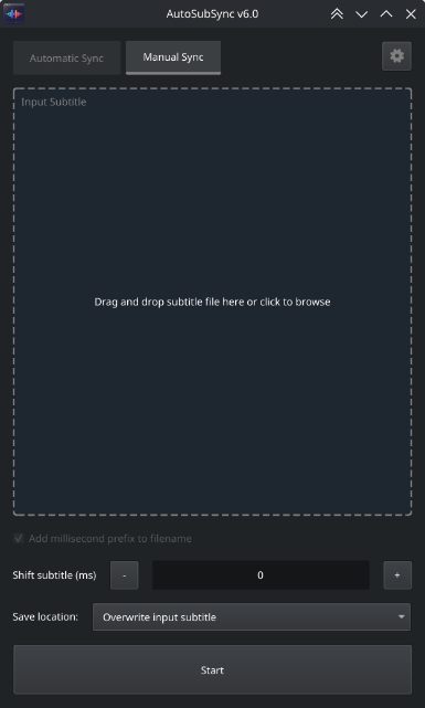 AutoSubSync 界面截图