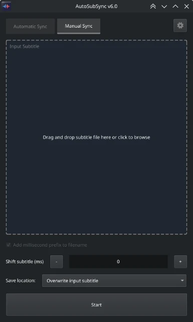 AutoSubSync 界面截图