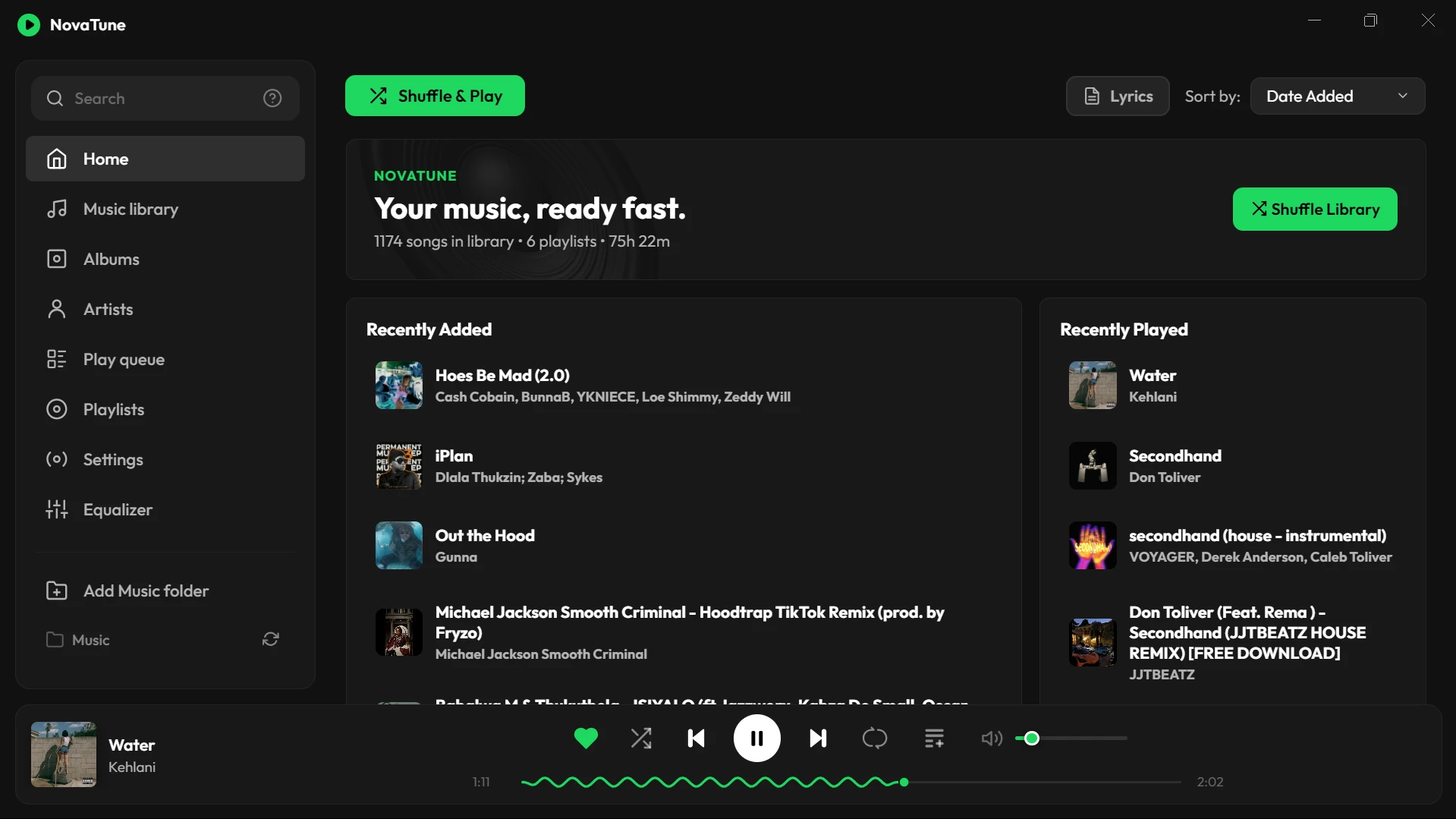 WINDOWS-MUSIC-PLAYER 界面截图