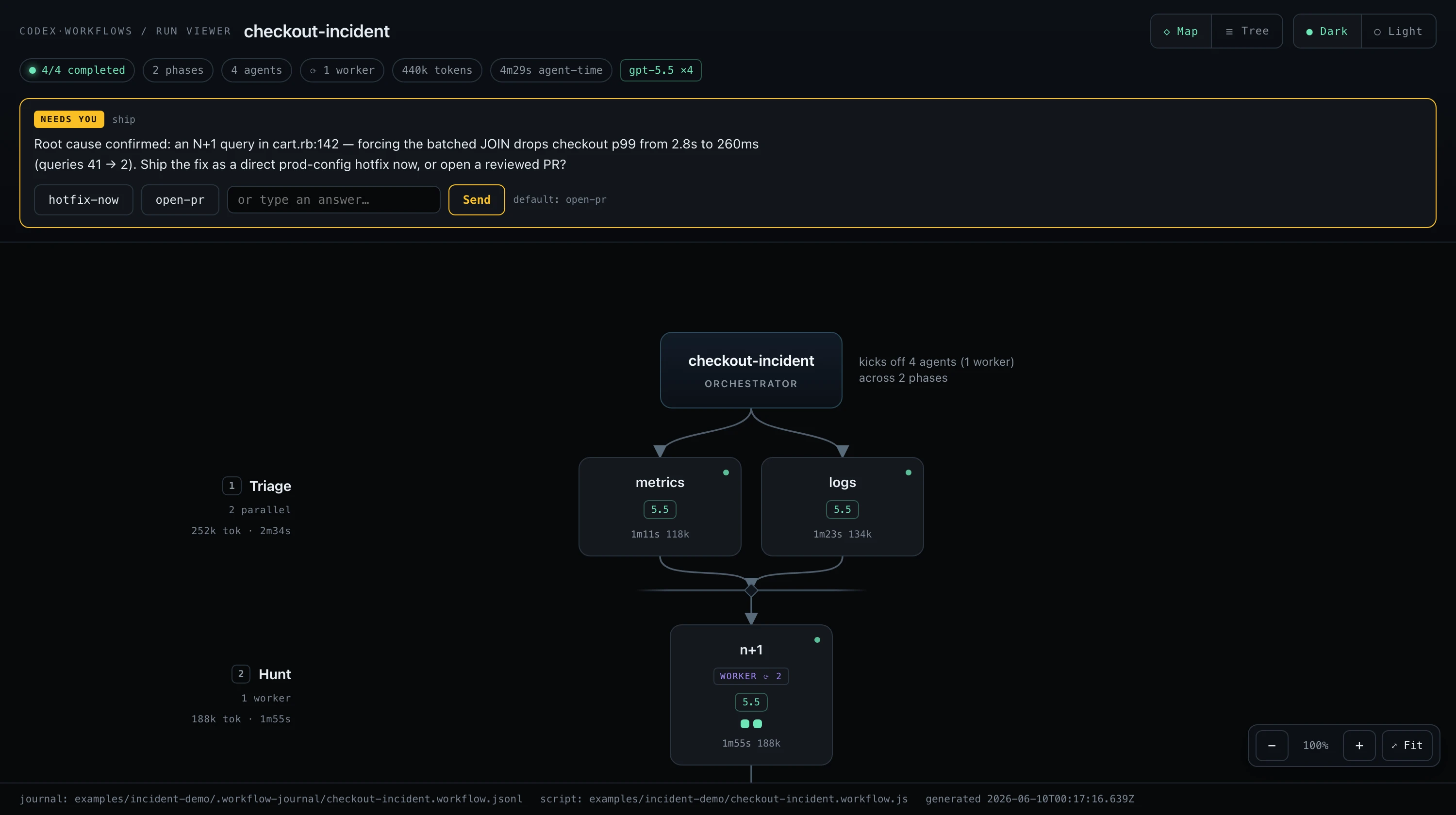 claude-dynamic-workflows-codex 界面截图