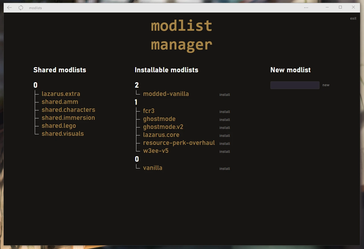 tw3-modlist-manager 主界面