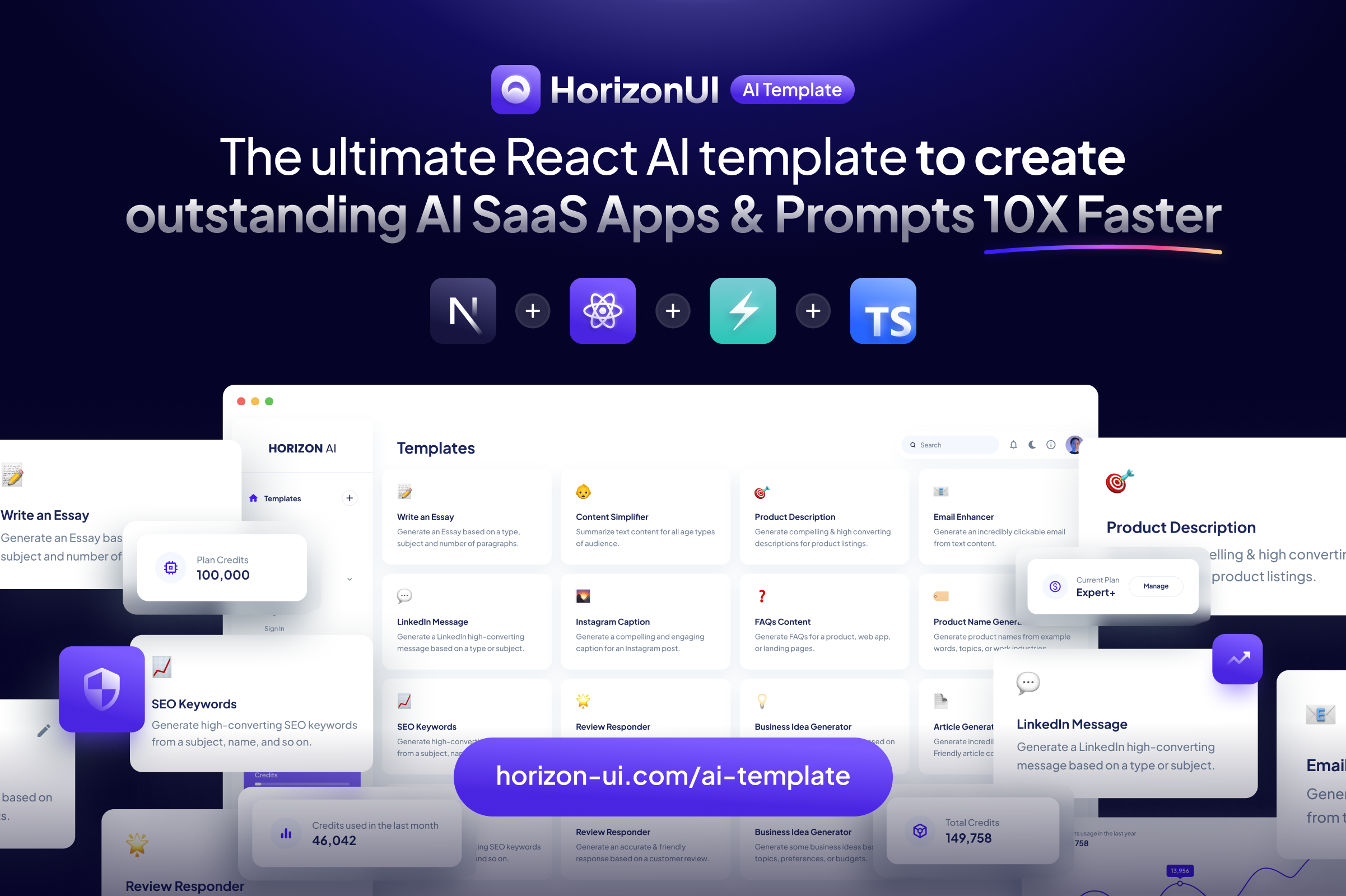 chatgpt-ai-template 界面截图