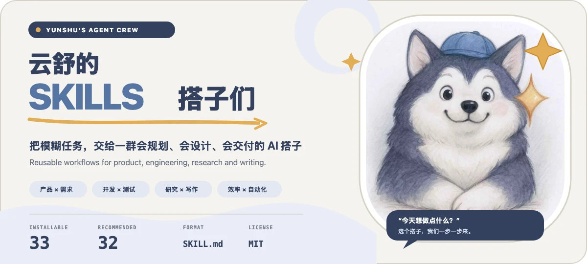 yunshu_skillshub 主界面