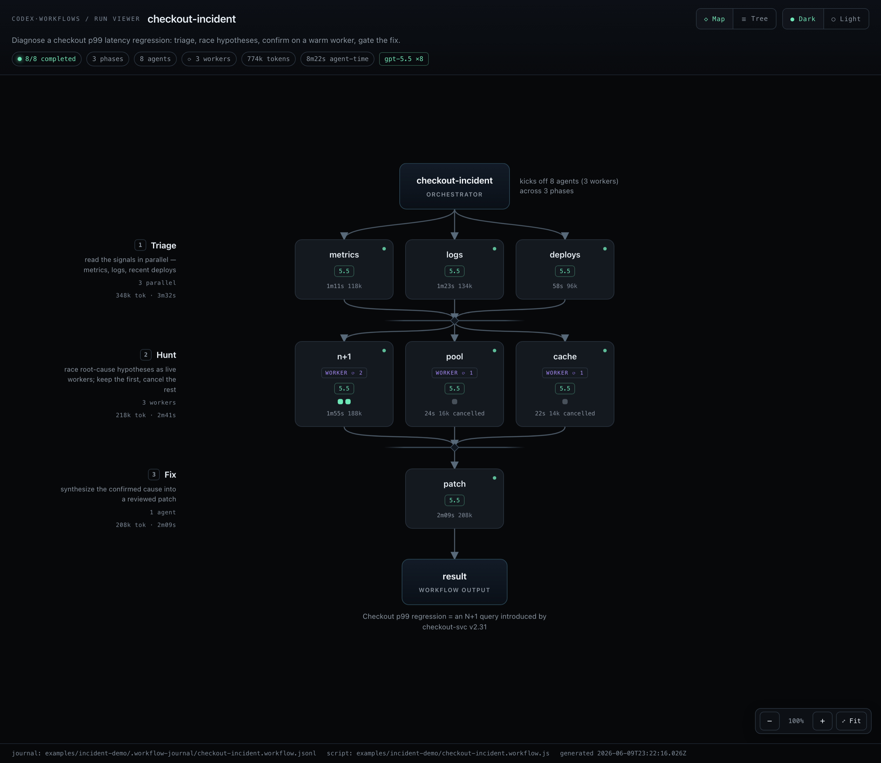 claude-dynamic-workflows-codex 主界面