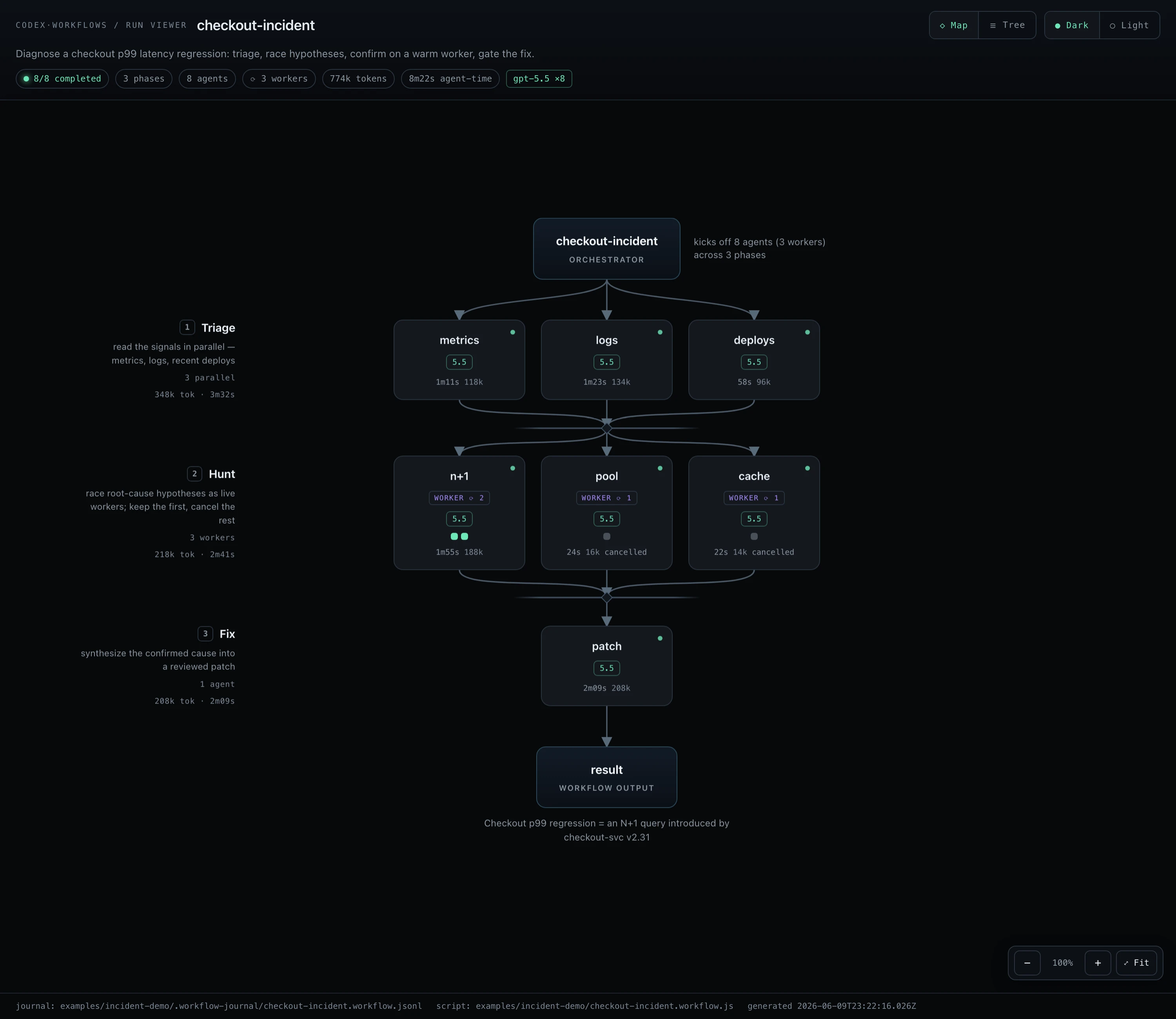 claude-dynamic-workflows-codex 主界面