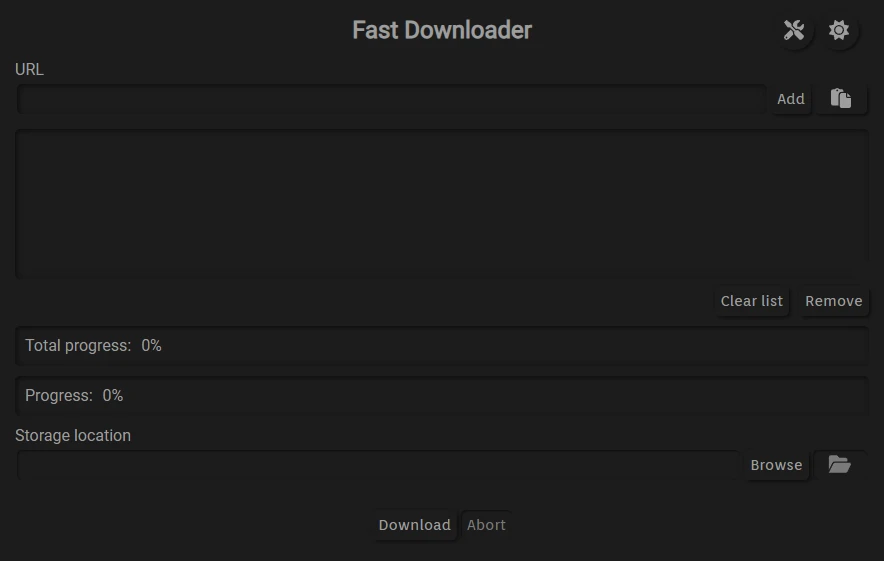 FastDownloader 界面截图