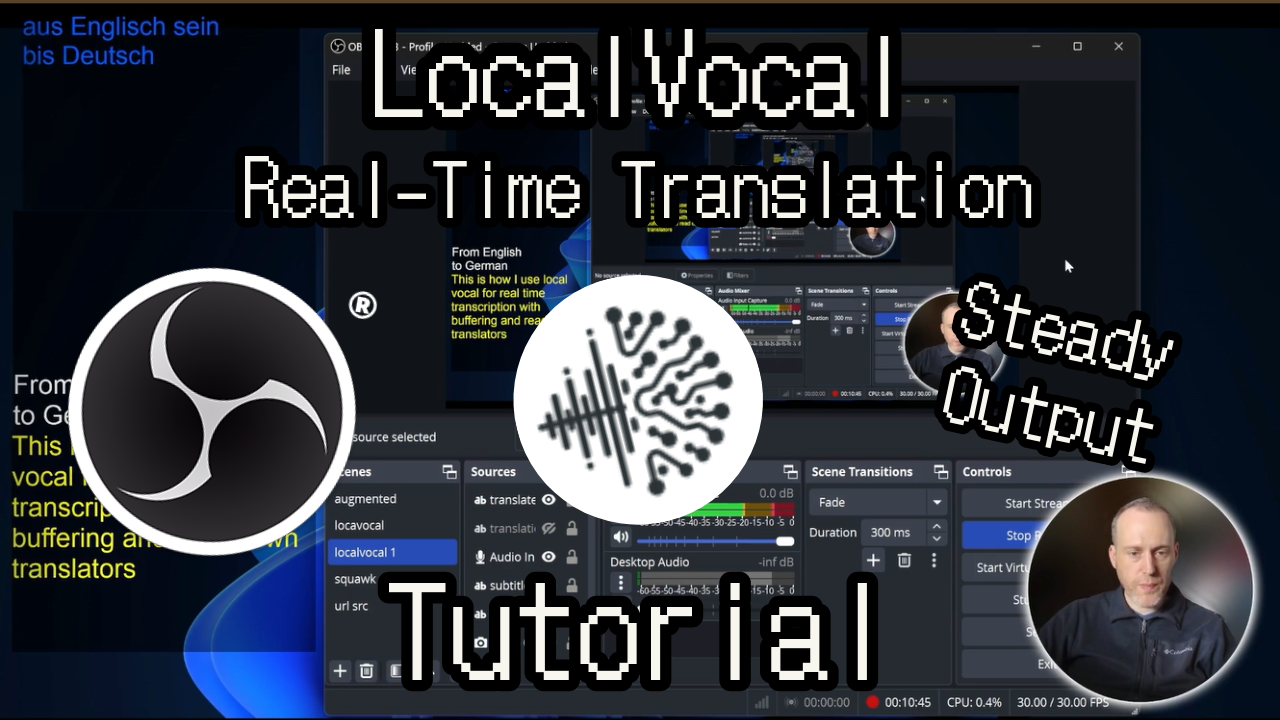 obs-localvocal 主界面
