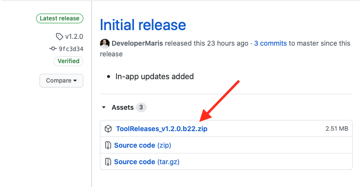 ToolReleases 界面截图