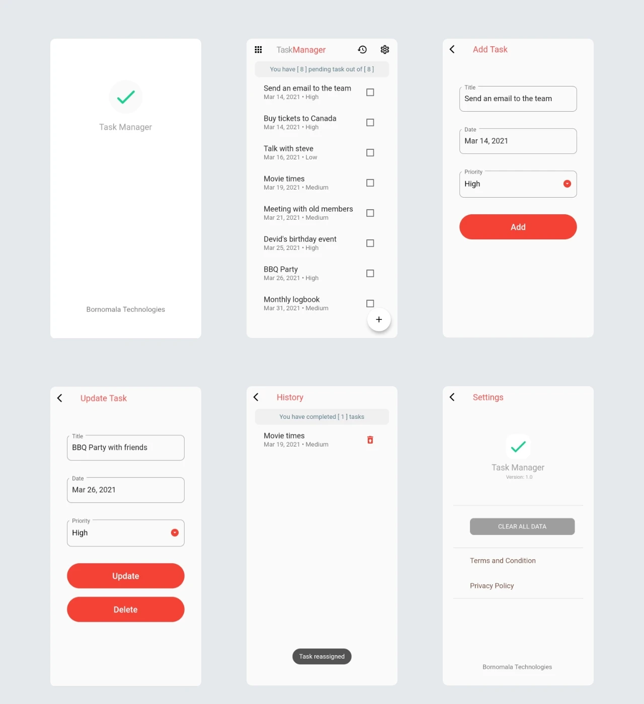flutter-task-manager 主界面